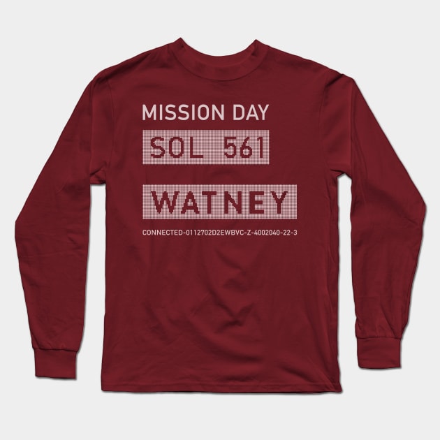 The Martian – Watney Emblem Long Sleeve T-Shirt by GraphicGibbon